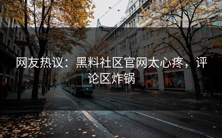 网友热议：黑料社区官网太心疼，评论区炸锅
