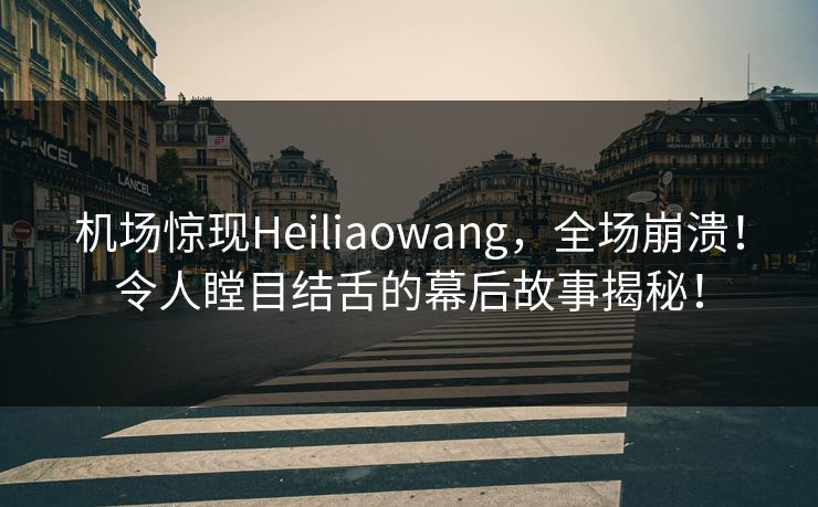 机场惊现Heiliaowang，全场崩溃！令人瞠目结舌的幕后故事揭秘！